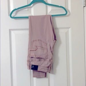 American eagle, soft pink colored Jegging